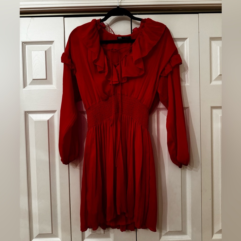 Zara NWOT red dress size S